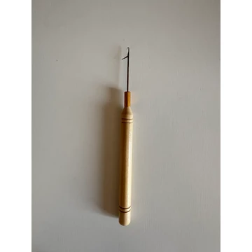 Mikrogyűrű behúzótű rövid "kampós" (fanyelű)