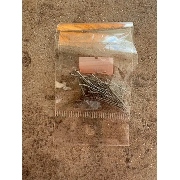 Hajlított fém betét nano gyűrűhöz  (kb. 55-60 db)