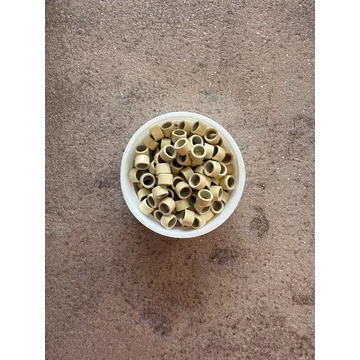 Világosszőke szilikon nélküli mikrogyűrű 1000db/4,5mm (13#)