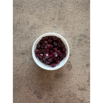 Burgundi szilikonos mikrogyűrű 1000db/5mm (15#)