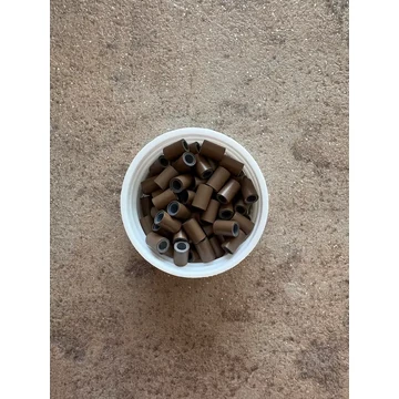 Világosbarna szilikonos hüvelygyűrű  100db/4mm