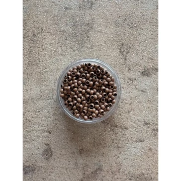 Világosbarna szilikon nélküli nano gyűrű 100db (11#)