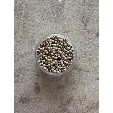 Bézs/homokszőke szilikon nélküli nano gyűrű 100db (6#)