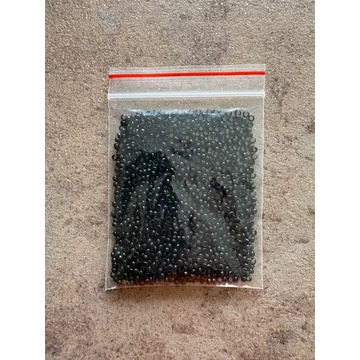 Fekete szilikon nélküli nano gyűrű 1000db (1#)