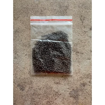 Csokibarna szilikon nélküli nano gyűrű 1000db (5#)