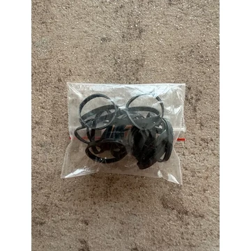 Gumigyűrű hajfelvarráshoz fekete 50db