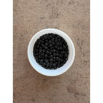 Fekete szilikonos nano gyűrű 100db (1#)