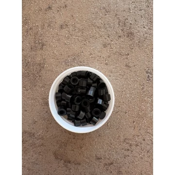 Fekete szilikonos mikrogyűrű 1000db/5mm (1#)