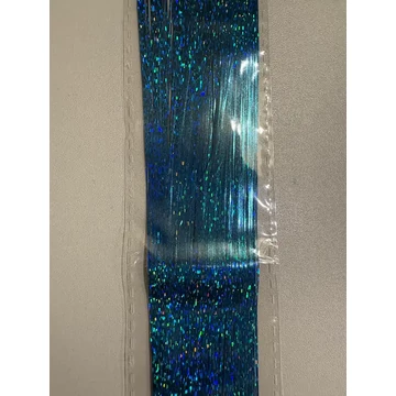 Glitter szál hajba,  kék színű csillámos dísz hajfonáshoz