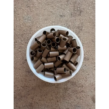 Világosbarna szilikon nélküli hüvelygyűrű  100db/3,5mm; 2,8mm