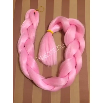 Szintetikus póthaj babarózsaszín 120gr/100cm