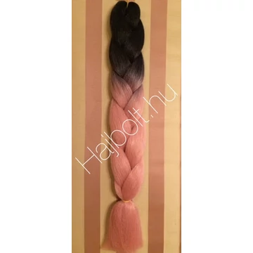 Szintetikus póthaj ombre fekete-mályva 100gr/60cm