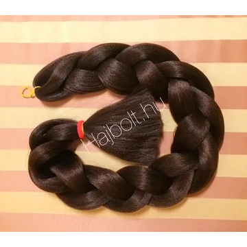 Szintetikus póthaj sötétbarna 120gr/100cm 10db