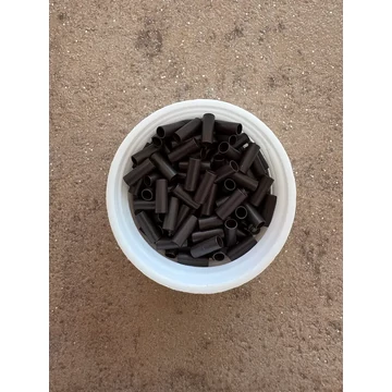 Sötétbarna szilikon nélküli hüvelygyűrű  100db/3,5mm; 2,8mm