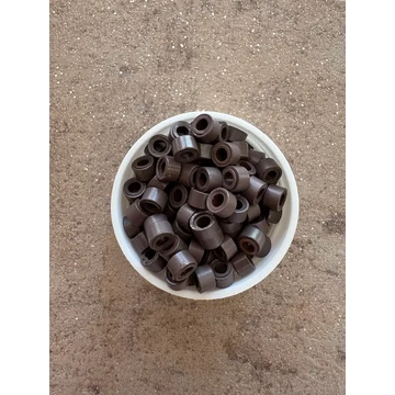 Sötétbarna szilikonos mikrogyűrű 100db/5mm (3#)