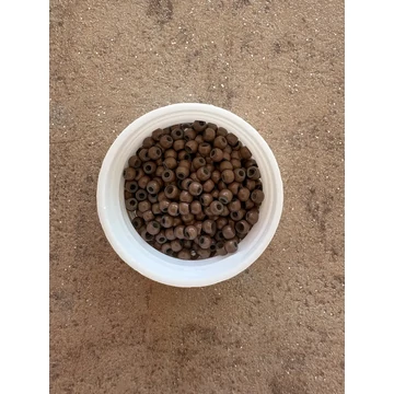 Világosbarna szilikonos nano gyűrű 1000db (11#)