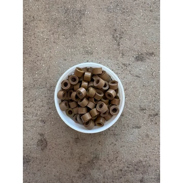 Világosbarna szilikonos mikrogyűrű 100db/5mm (11#)