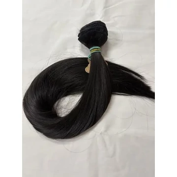 Sötétbarna vasalható I. osztályú egyenes csatos 55-60cm szintetikus haj (5)