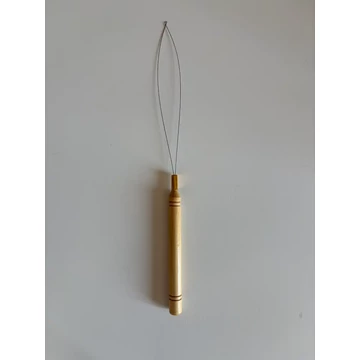 Hosszú mikrogyűrű behúzótű (fanyelű)