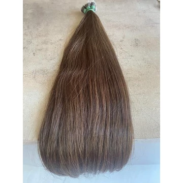 Nano gyűrűre tincsezett 7-es festett 60cm 100% eredeti emberi haj/1gr