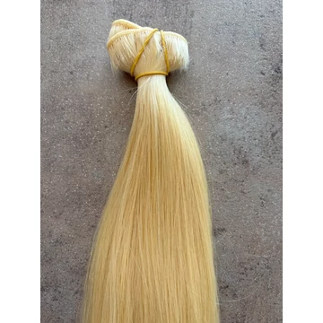 Platina szőke tresszelt 92-97cm 100% eredeti emberi haj/1gr