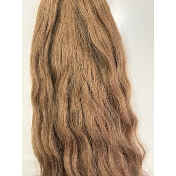 Festett sötétszőke hullámos tincses 50cm 100% eredeti emberi haj/1gr