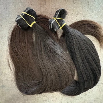 Tresszelt 4-5-ös barna vastagszálú 95cm felett natúr 100% emberi haj/1gr