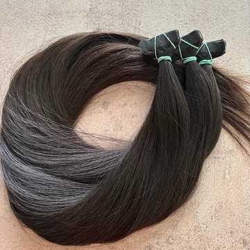 Natúr barna tape-in vékonyszálú (ragasztócsíkos) eredeti haj 50 cm/1 pár (2db)