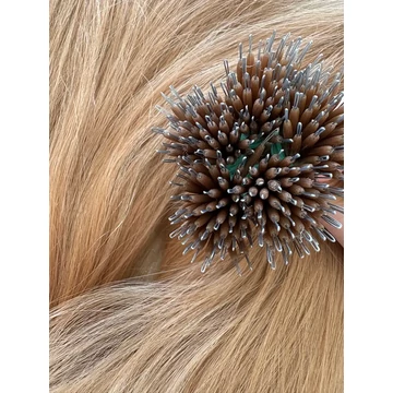 Nano gyűrűre tincsezett 8-as festett szőke 50-55cm 100% eredeti emberi haj/1gr