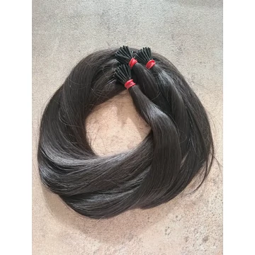 Tincsezett 85-87cm natúr vastagszálú haj 100% eredeti emberi/db tincs