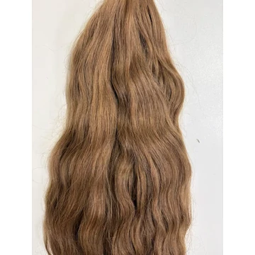 Festett 8-as tresszelt hullámos 50cm 100% eredeti haj/1gr