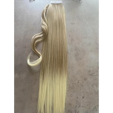 Melíros jellegű, ombre szőke vasalható I. osztályú, 55-60cm szintetikus copf (16)