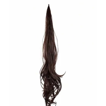 Barna I. osztályú vasalható szintetikus drótos copf hullámos