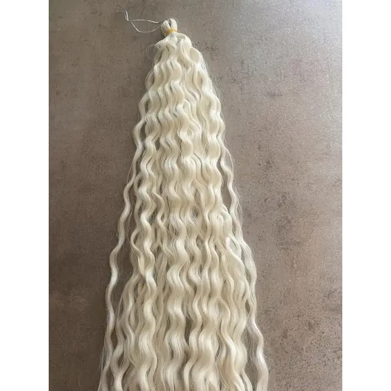 Szintetikus póthaj arany-platina ombre hullámos(brazil) 100gr /70-75cm (17)