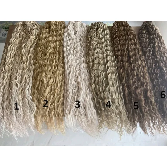 Szintetikus póthaj világosszőke hullámos(brazil) 100gr /50cm (2R)