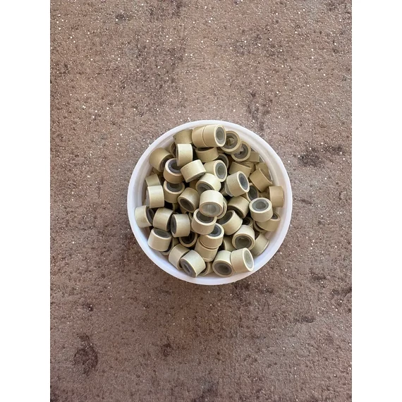 Világosszőke szilikonos mikrógyűrű 1000db/5mm (13#)