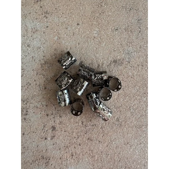 Póthaj dísz ezüstös fekete színű 10db