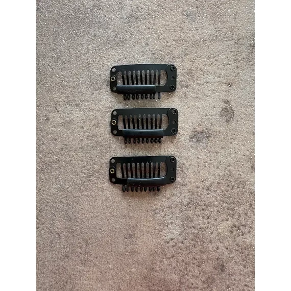 Fekete hajcsat csatos hajhoz (tresszcsat)