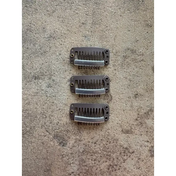 Csokibarna hajcsat csatos hajhoz (tresszcsat)