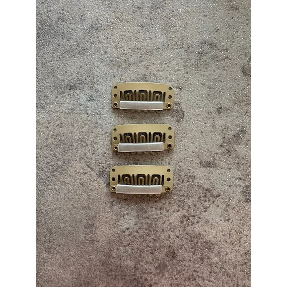 Karamell színű hajcsat csatos hajhoz (tresszcsat)