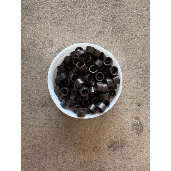 Sötétbarna szilikon nélküli mikrogyűrű 1000db/4,5mm (3#)