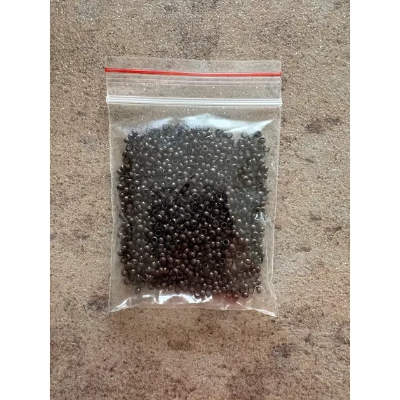 Sötétbarna szilikon nélküli nano gyűrű 1000db (3#)