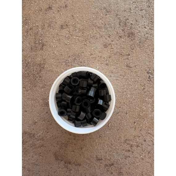 Fekete szilikonos mikrogyűrű 1000db/5mm (1#)