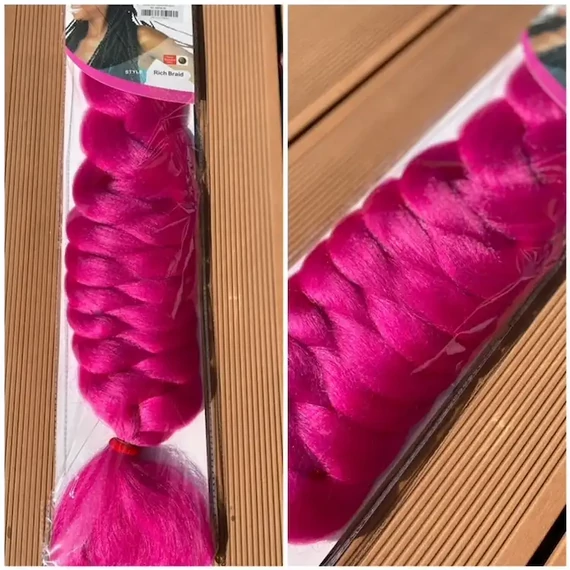 Szintetikus póthaj ciklámen 120gr/100cm