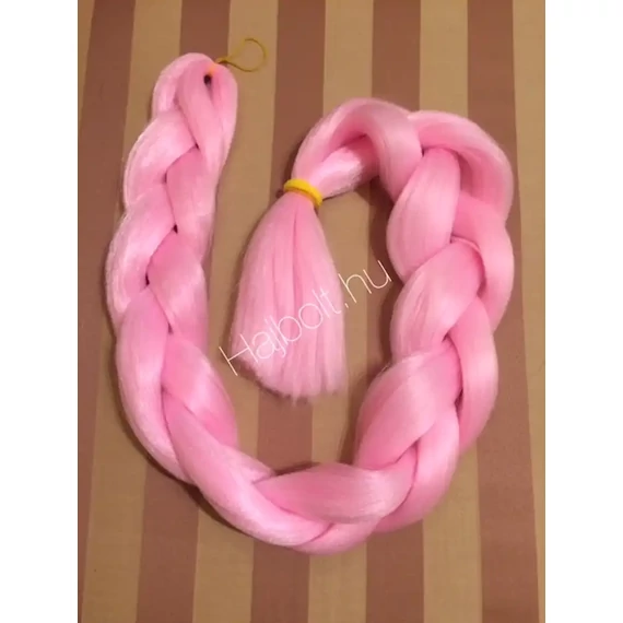 Szintetikus póthaj babarózsaszín 120gr/100cm