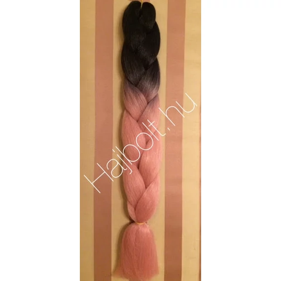 Szintetikus póthaj ombre fekete-mályva 100gr/60cm