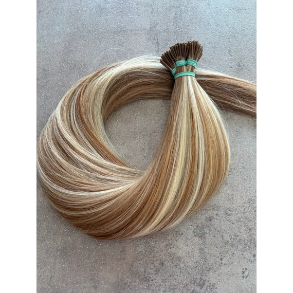 Melírozott tincses 50cm 100% eredeti emberi haj/1gr