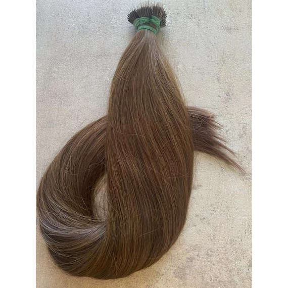 Nano gyűrűre tincsezett 7-es festett 50cm 100% eredeti emberi haj/1gr