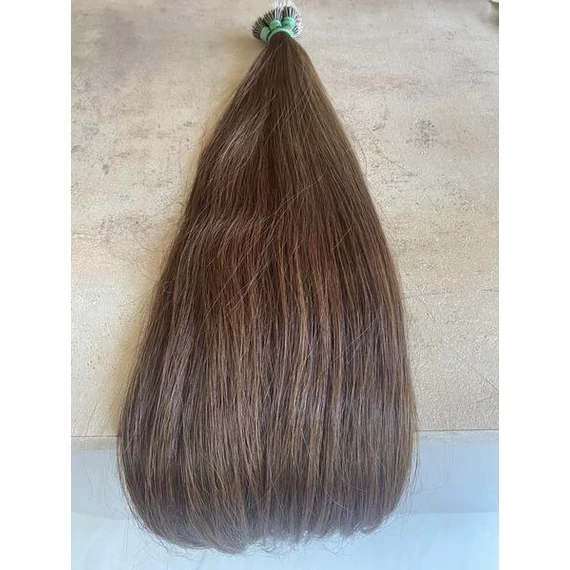 Nano gyűrűre tincsezett 7-es festett 50cm 100% eredeti emberi haj/1gr