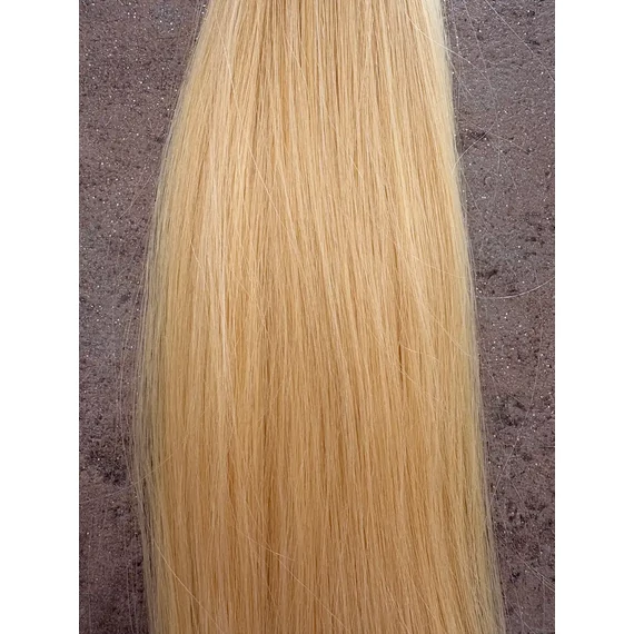 Szőke tincses 60cm 100% eredeti emberi haj/1gr
